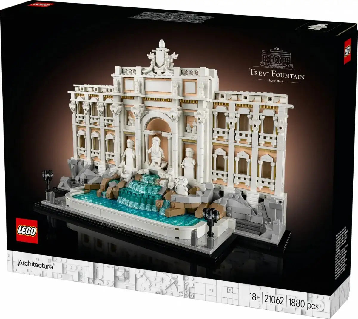 Realistyczny model LEGO Fontanny di Trevi z 1880 elementami - zabawki-dla-dziewczynki