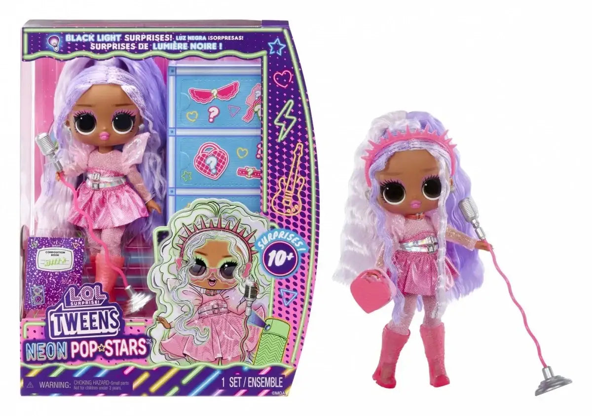 LOL Surprise Tweens Kitty Neon Pop Stars lalka dla dzieci