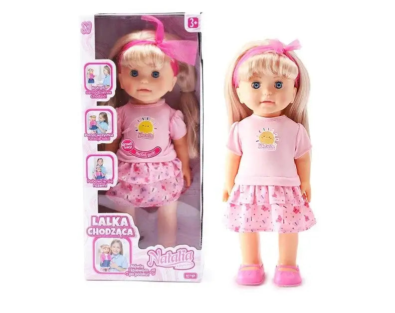 Lalka Natalia chodząca 40 cm – interaktywna lalka dla dziewczynki