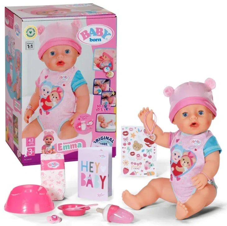 Zapf Baby Born Emma 43 cm realistyczna lalka dla dzieci - zabawki-dla-dziewczynki