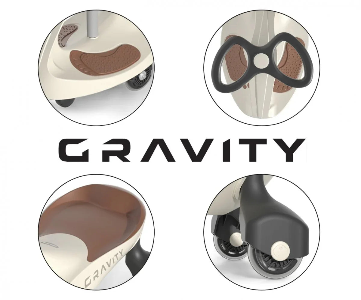 Milly Mally Jeździk Grawitacyjny Gravity beżowo-brązowy - zabawki-dla-dziewczynki