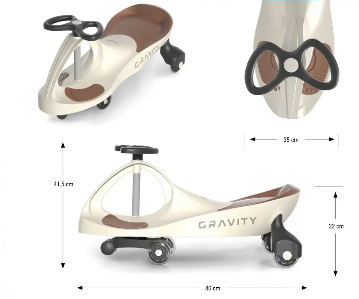 Milly Mally Jeździk Grawitacyjny Gravity beżowo-brązowy - zabawki-dla-dziewczynki