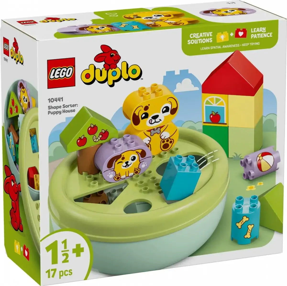 LEGO Duplo sorter kształtów domek pieska, kreatywna zabawka edukacyjna dla dziewczynki -  zabawki-dla-dziewczynki