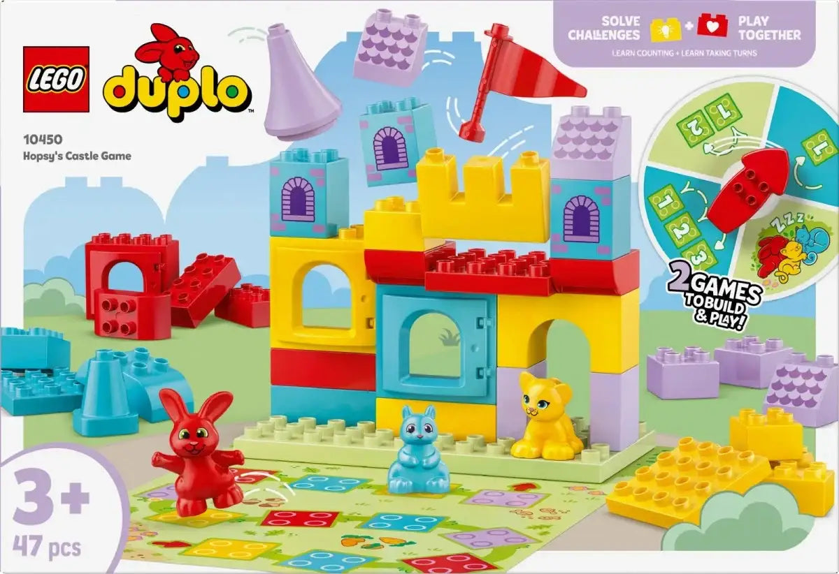 LEGO DUPLO 10450 zestaw klocków Gra Zamek Hopsy edukacyjna zabawka - zabawki-dla-dziewczynki
