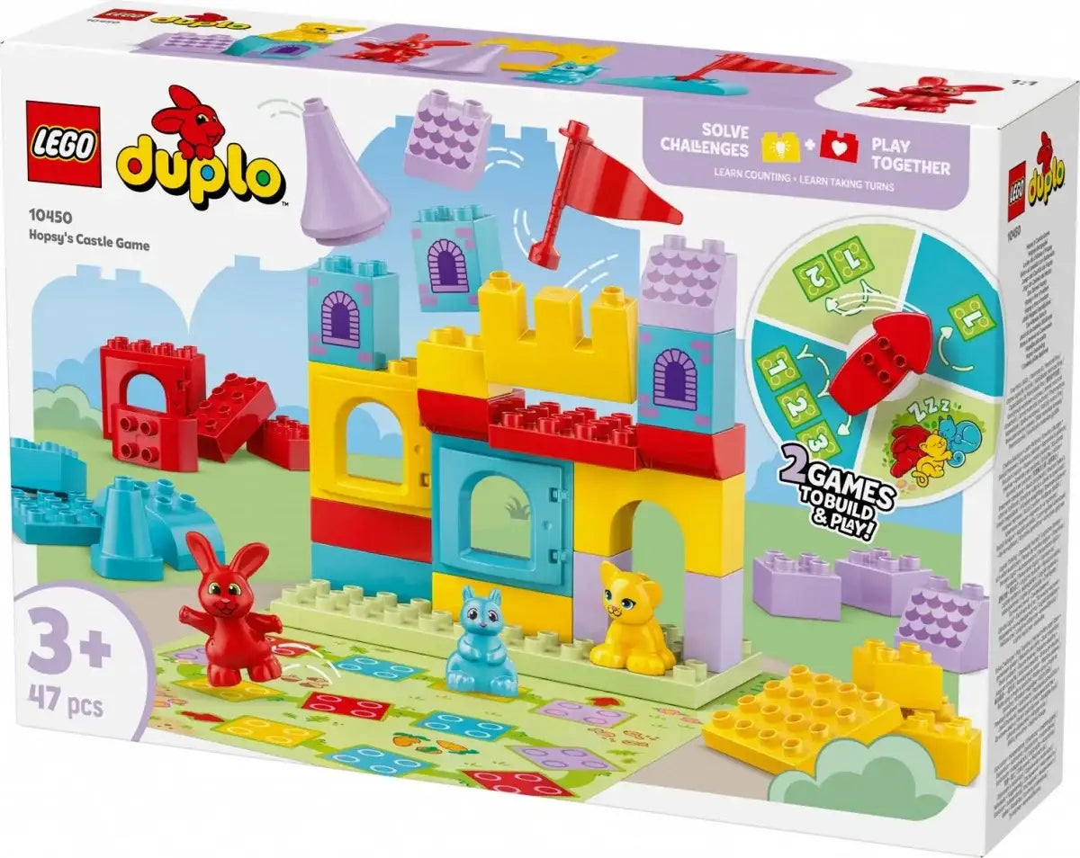 LEGO Klocki DUPLO Gra Zamek Hopsy kreatywna zabawa - zabawki-dla-dziewczynki