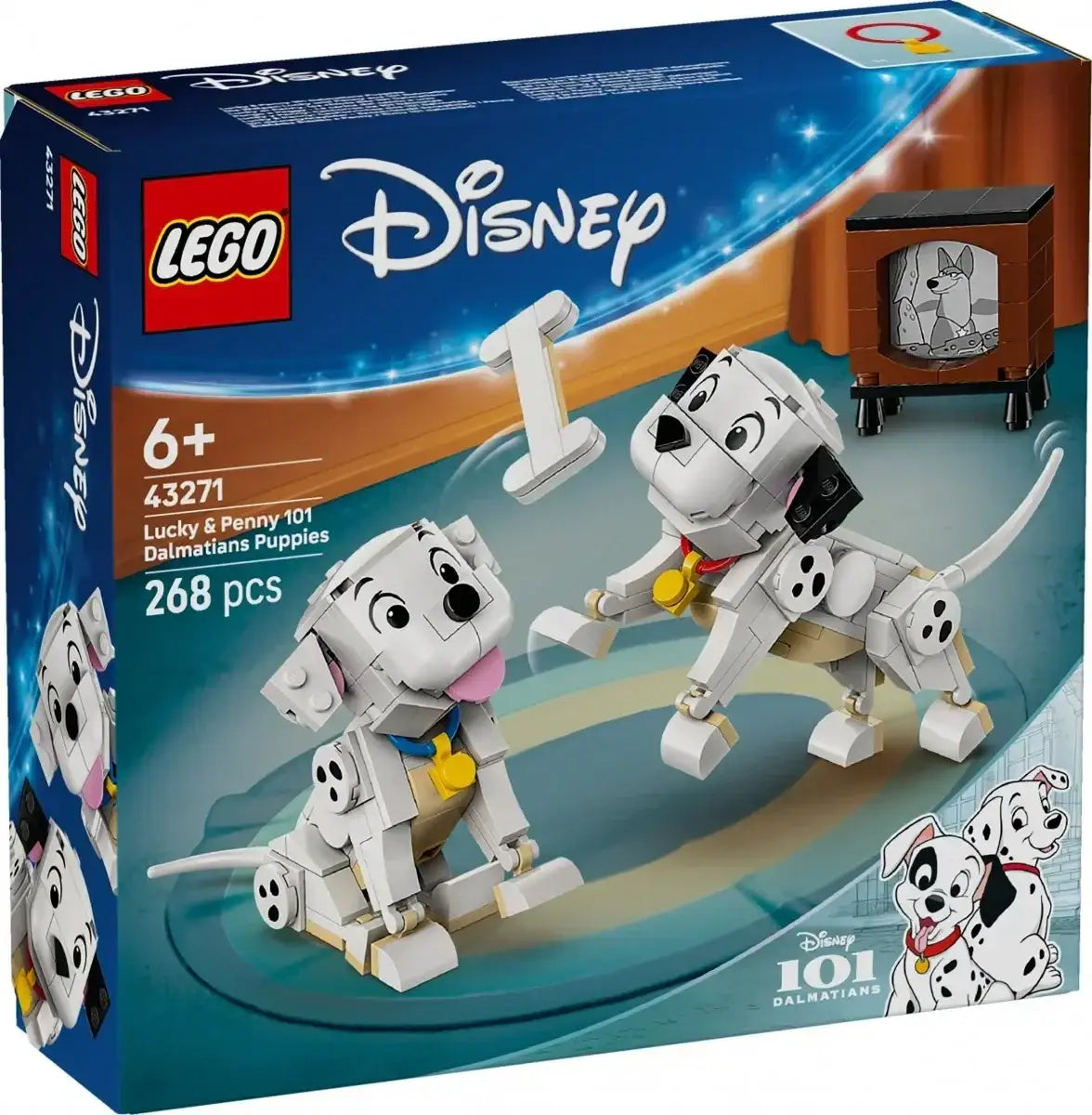 LEGO Disney 43271 101 dalmatyńczyków szczeniaczki Szczęściarz i Penny  - zabawki-dla-dziewczynki