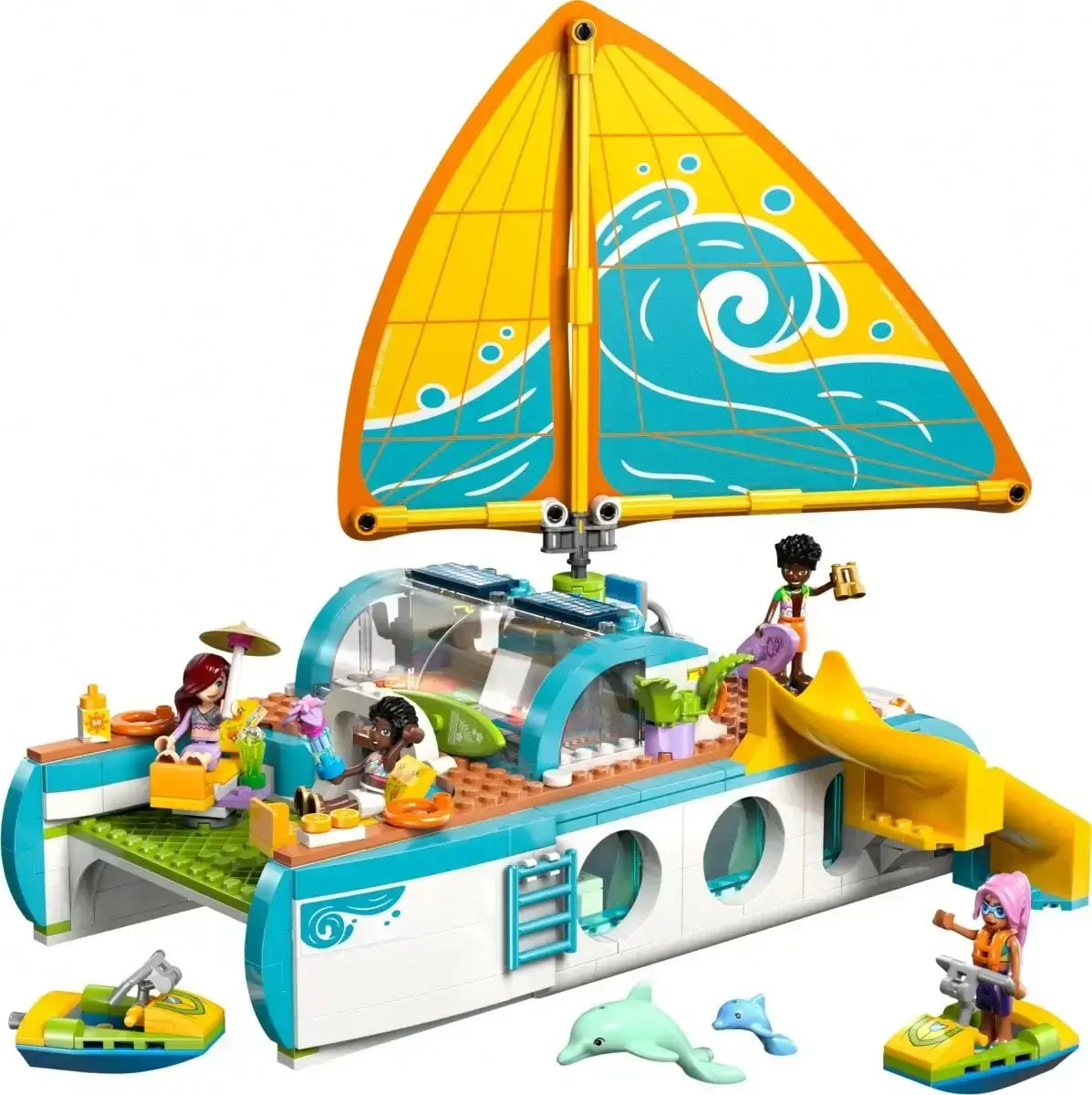 Zestaw LEGO Friends łódź na wodzie z minidollami - zabawki-dla-dziewczynki