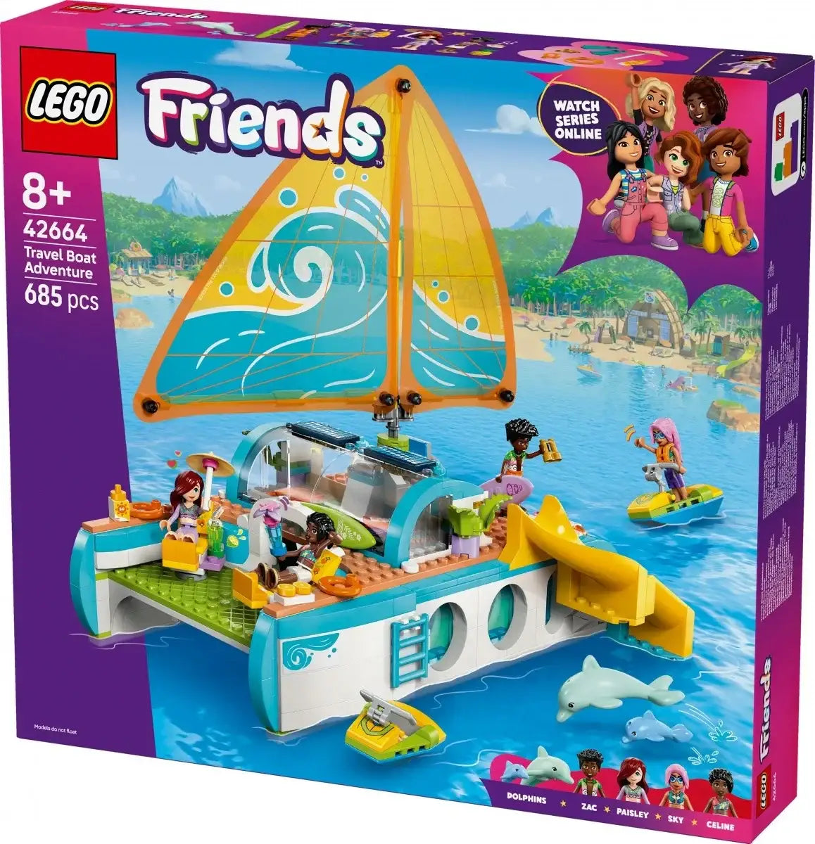 LEGO Friends Przygoda na łodzi – zabawa na wodzie - zabawki-dla-dziewczynki