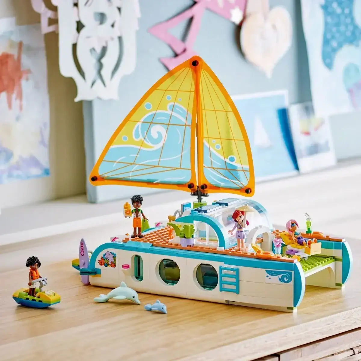 LEGO Friends 42664 łódź rekreacyjna z akcesoriami - zabawki-dla-dziewczynki
