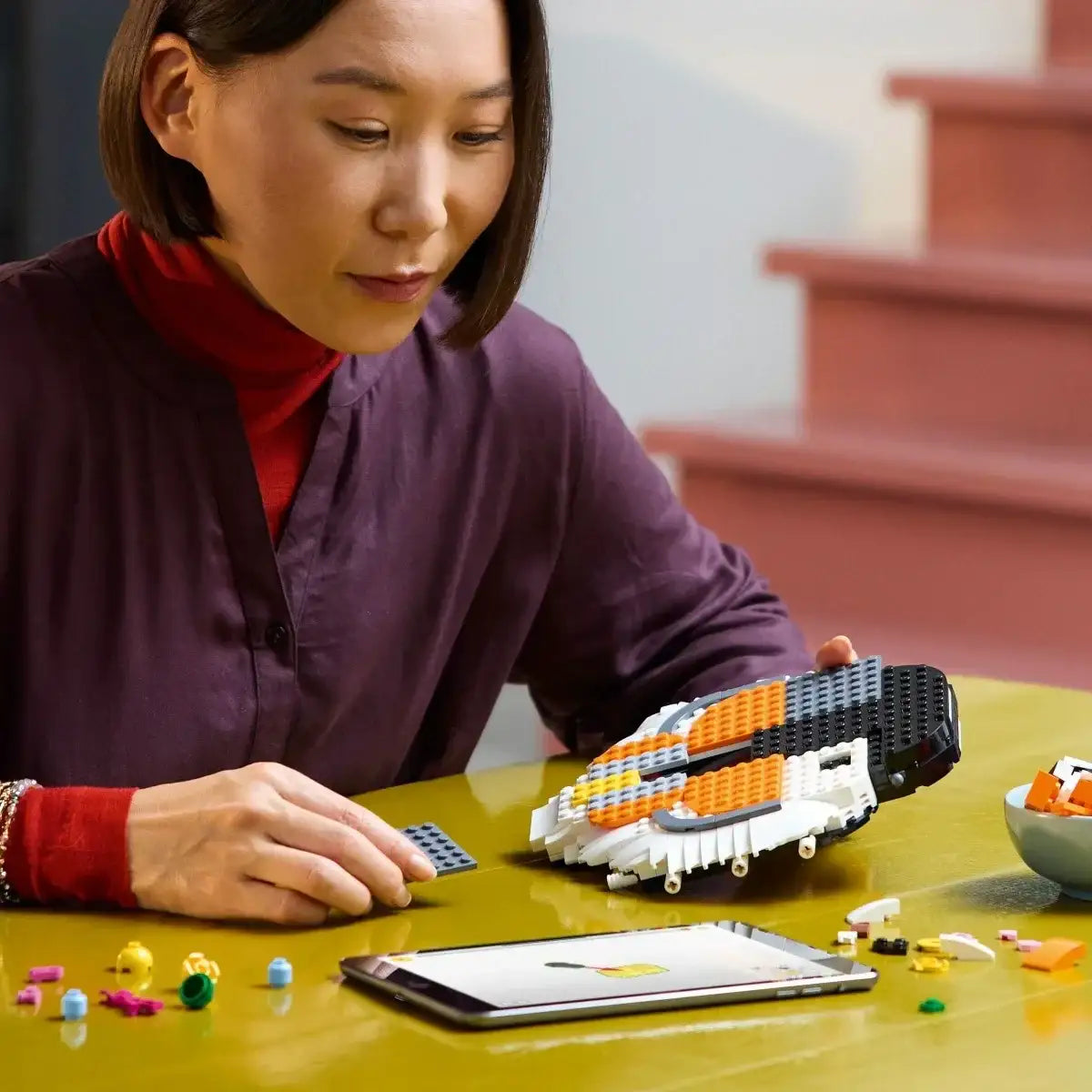 LEGO ART zwierzęta tygrys kreatywny model - zabawki-dla-dziewczynki