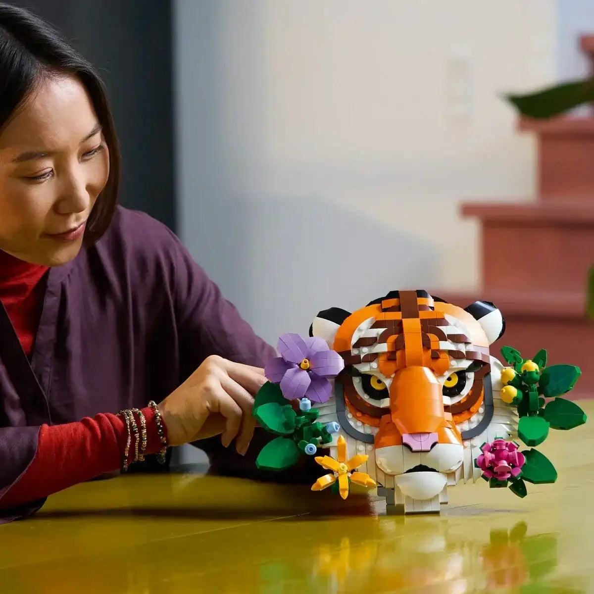 LEGO tygrys 3D z kolekcji ART zwierząt - zabawki-dla-dziewczynki