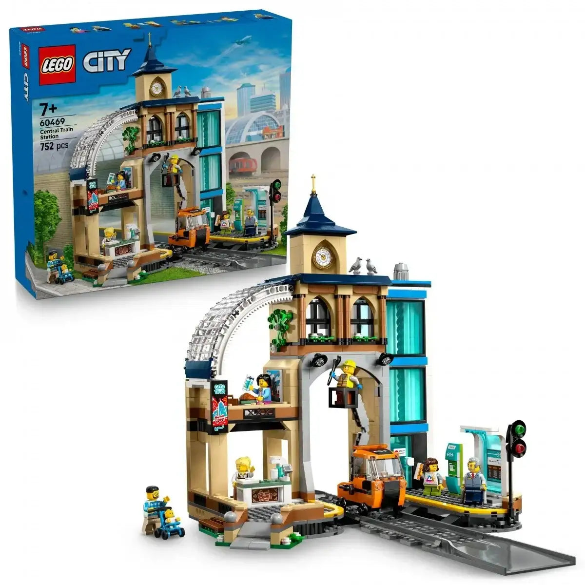 LEGO Klocki City Dworzec kolejowy 60469 dla dzieci - zabawki-dla-dziewczynki