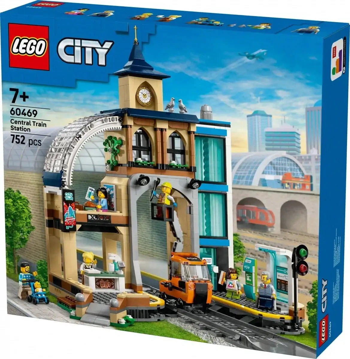 LEGO City Dworzec kolejowy 60469 edukacyjna zabawka - zabawki-dla-dziewczynki