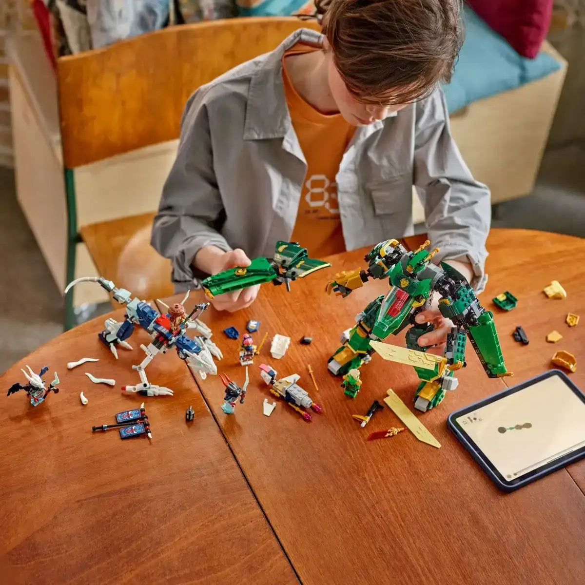 Odrzutowy mech Lloyda LEGO Ninjago zielony ninja