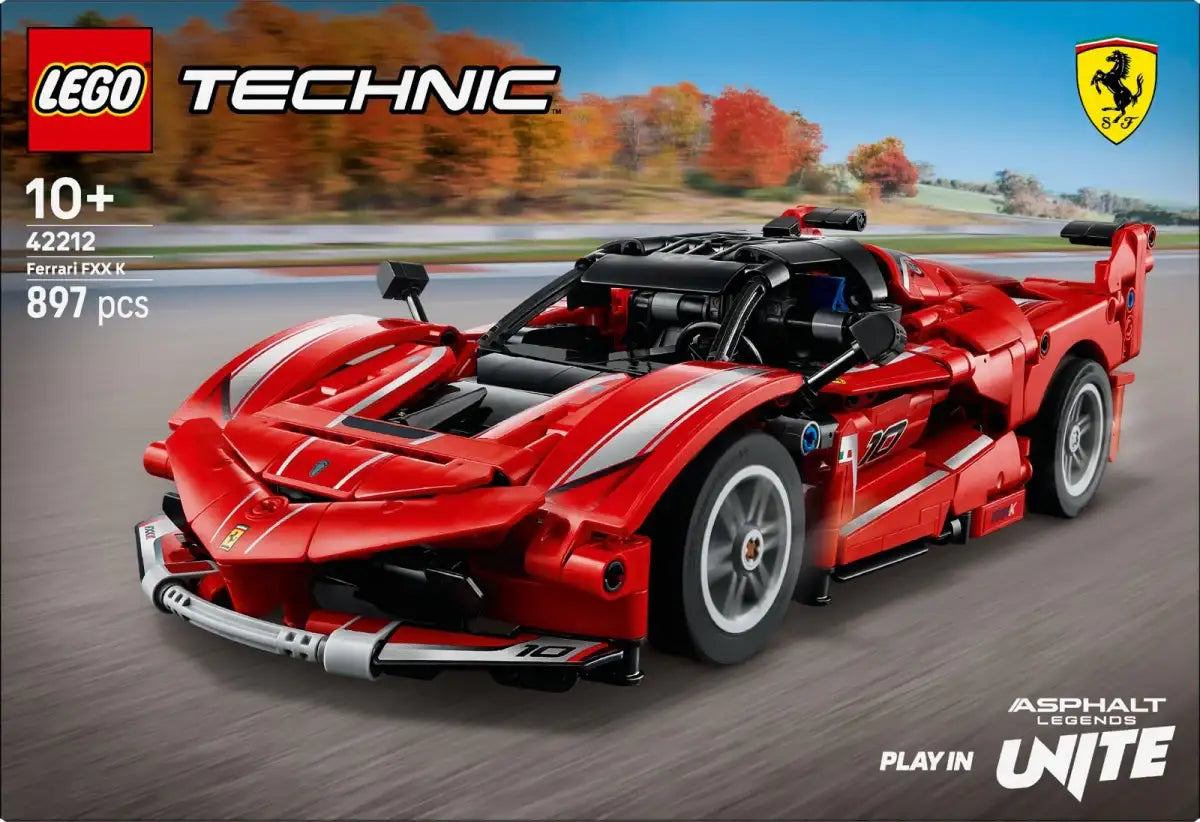 Model Ferrari FXX K LEGO Technic 42212 z klocków konstrukcyjnych
