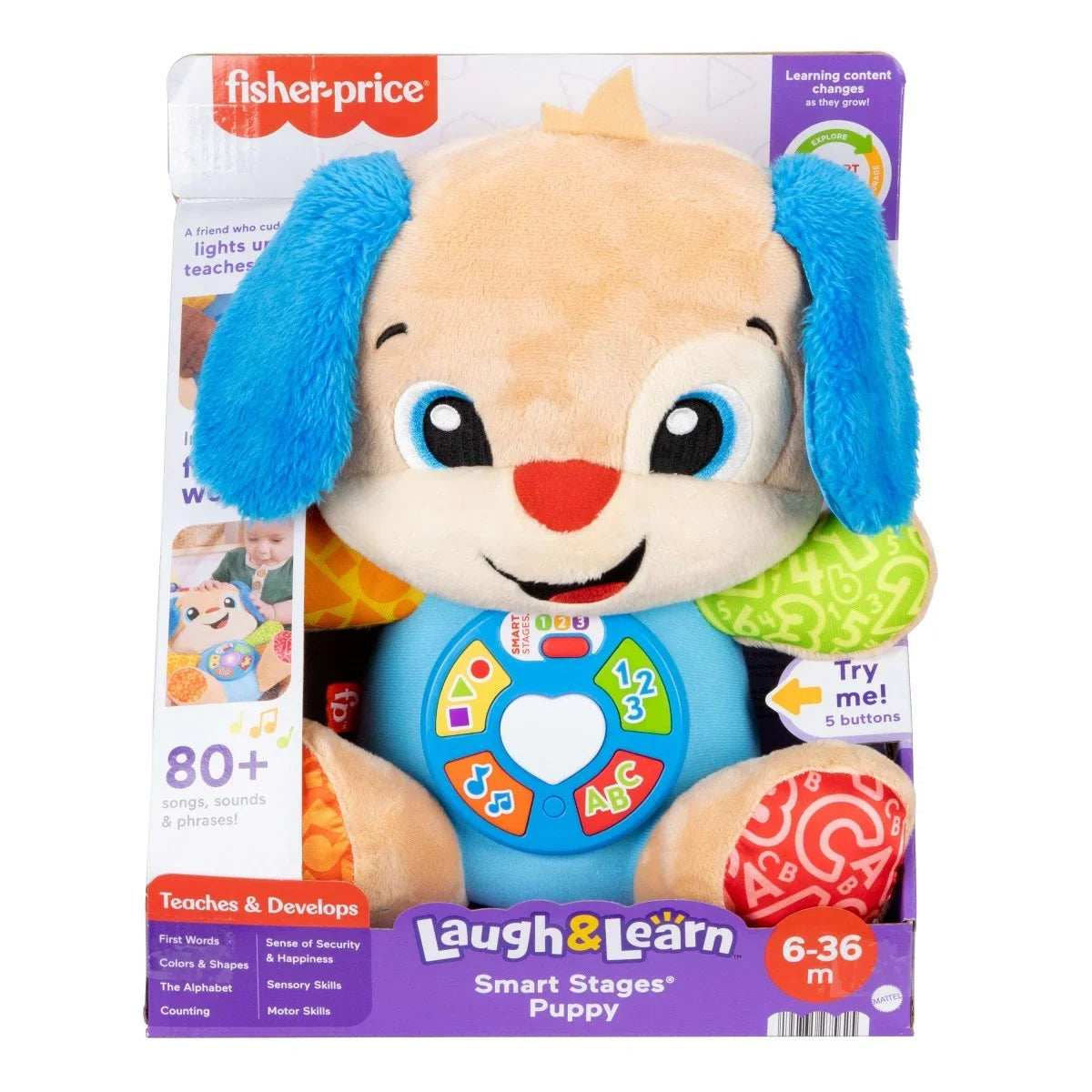 Fisher Price Maskotka interaktywna Szczeniaczek Uczniaczek (POL/ENG/CZ/SL/HU) - zabawki-dla-dziewczynki