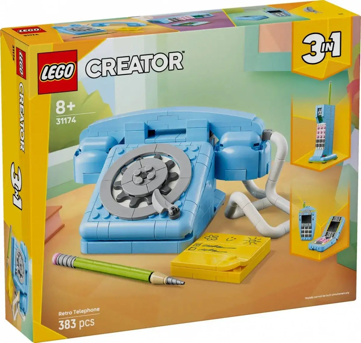 LEGO Creator Telefon w stylu retro zestaw rozwijający kreatywność - zabawki-dla-dziewczynki