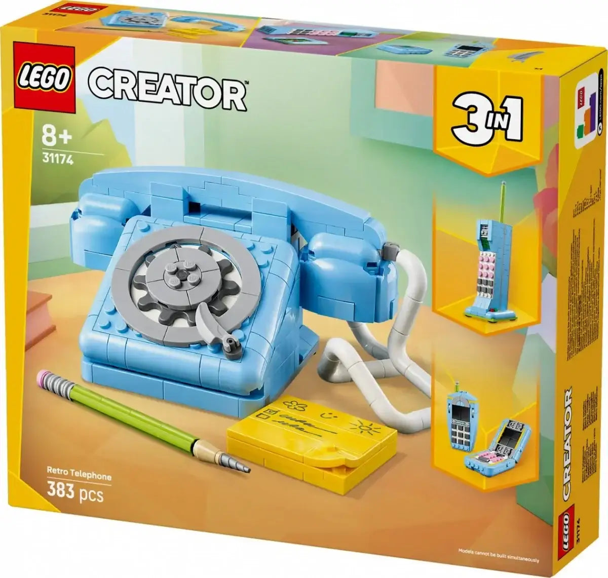 LEGO Klocki Creator 31174 zestaw kreatywnej zabawy Telefon retro - zabawki-dla-dziewczynki