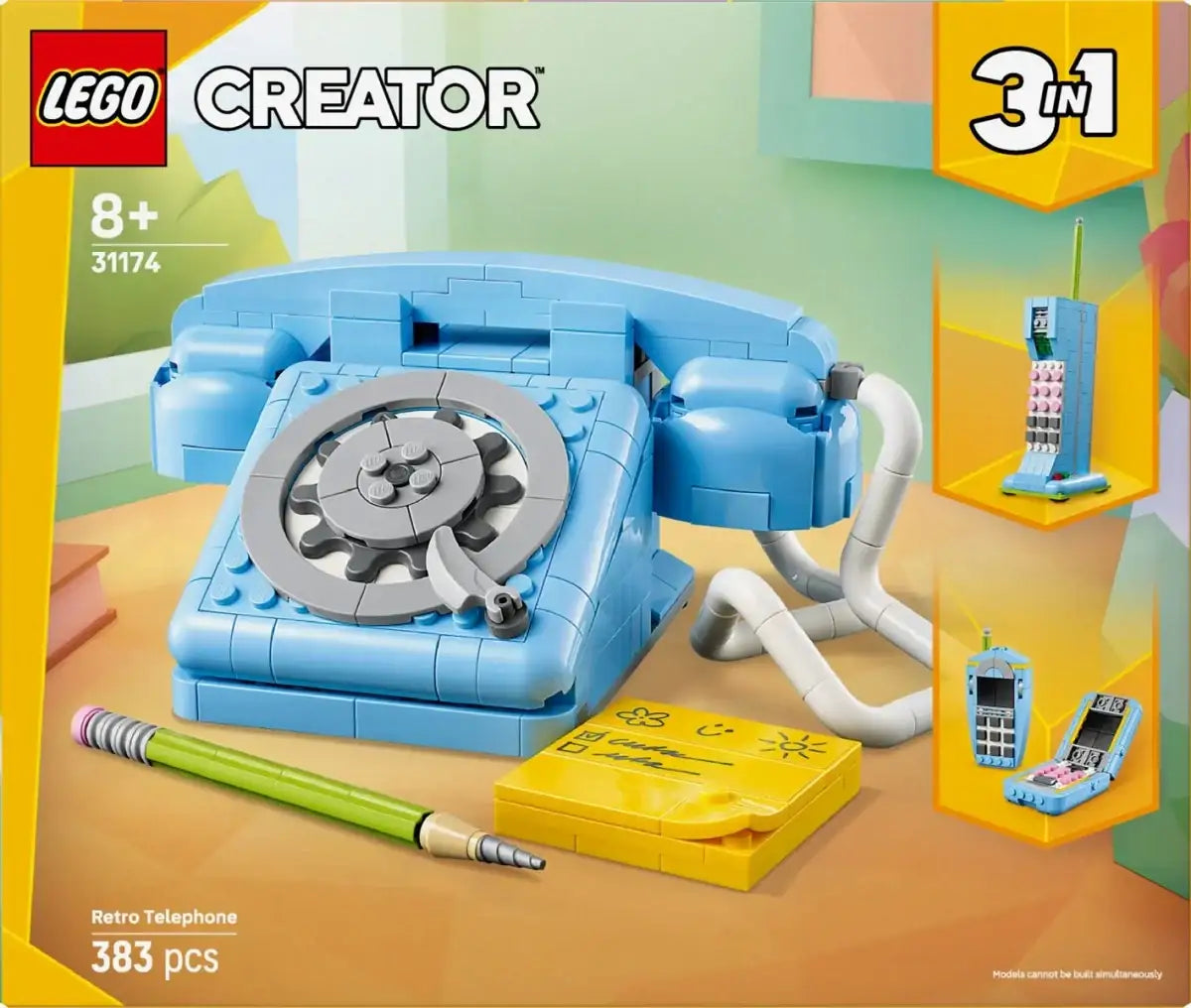 LEGO Creator Telefon w stylu retro edukacyjna zabawka dla dzieci - zabawki-dla-dziewczynki