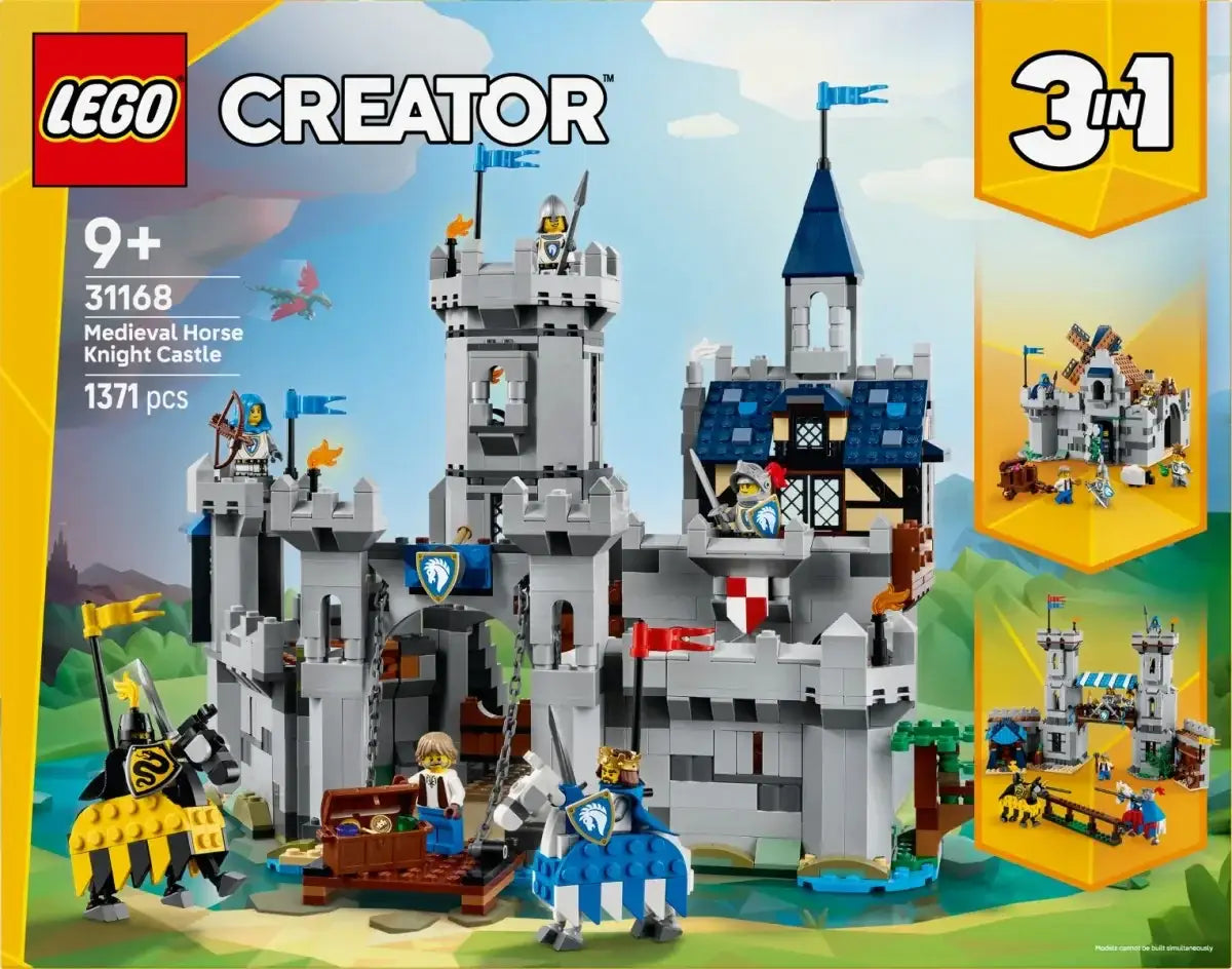 LEGO Creator zamek rycerski, zestaw klocków dla dzieci, kreatywna zabawka dla dziewczynki - zabawki-dla-dziewczynki