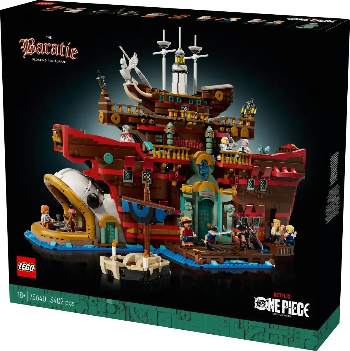 LEGO One Piece 75640 Pływająca restauracja Baratie dla dzieci - zabawki-dla-dziewczynki