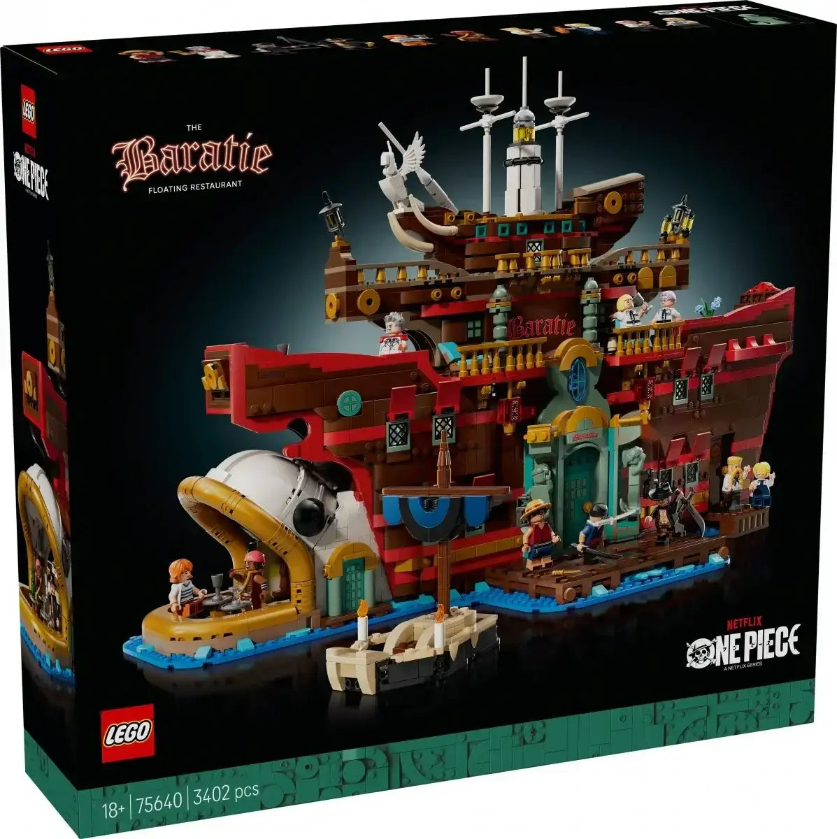 LEGO Klocki One Piece Pływająca restauracja Baratie kreatywna zabawa - zabawki-dla-dziewczynki