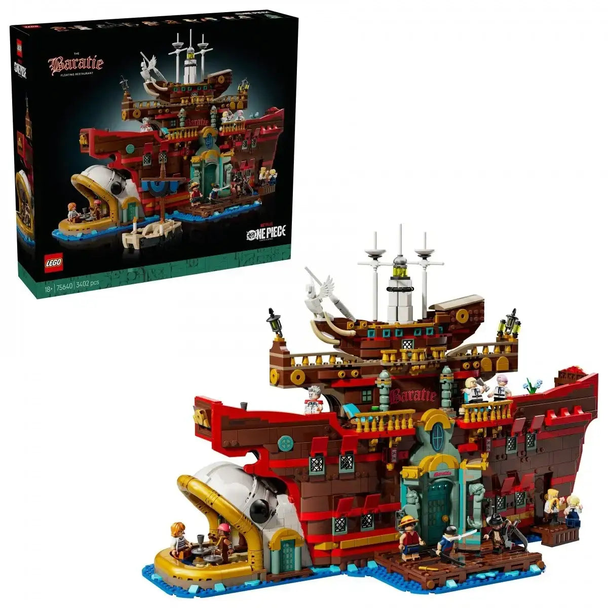 Klocki One Piece 75640 Pływająca restauracja Baratie - zabawki-dla-dziewczynki