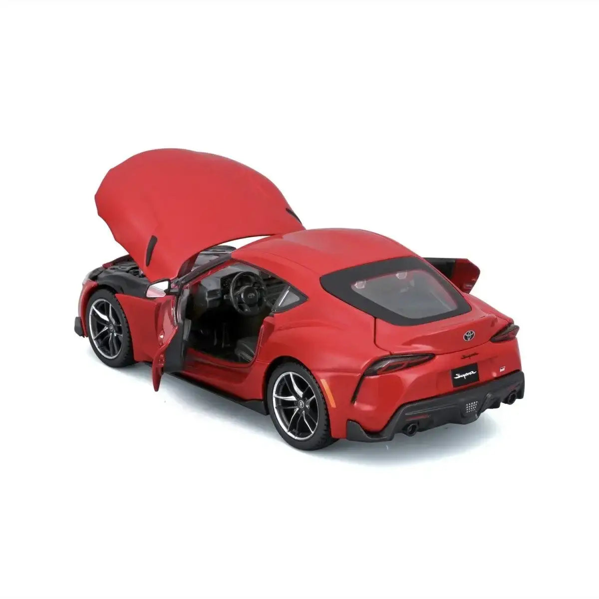 Czerwony model GR Supra 1 24 idealny prezent i element kolekcji samochodów  - zabawki-dla-dziewczynki