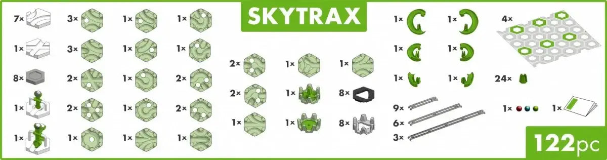Zestaw Gravitrax Skytrax M Ravensburger,  tor kulkowy do budowania i eksperymentów - zabawki-dla-dziewczynki