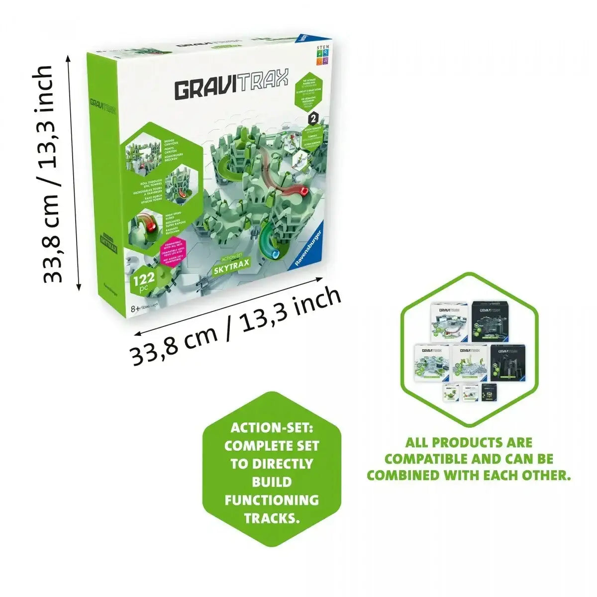 Ravensburger Polska Gravitrax, zestaw startowy Skytrax M do nauki i zabawy - zabawki-dla-dziewczynki