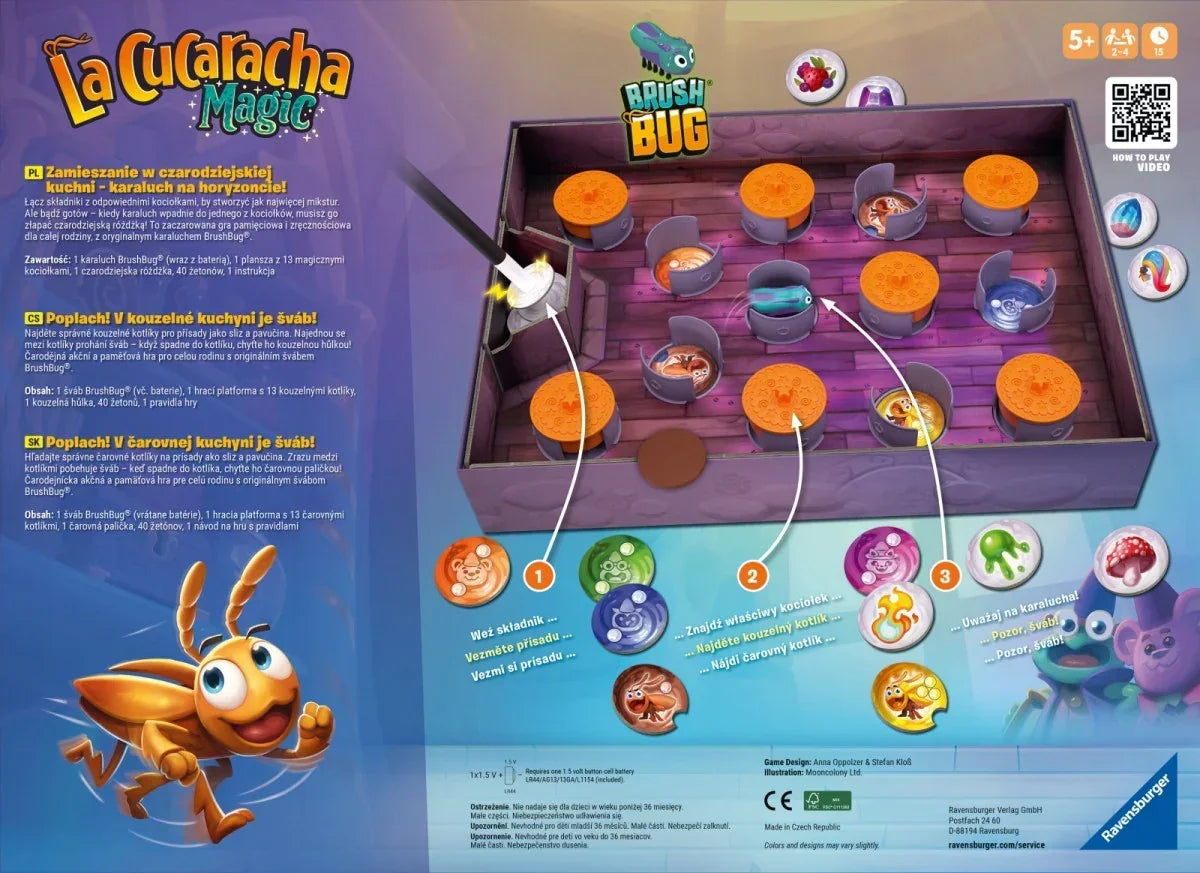 Ravensburger Gra La Cucaracha Magic zabawa rodzinna - zabawki-dla-dziewczynki