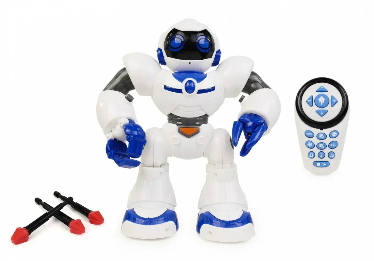 Zdalnie sterowany robot Artyk z funkcją strzelania pociskami i LED oczy - zabawki-dla-dziewczynki