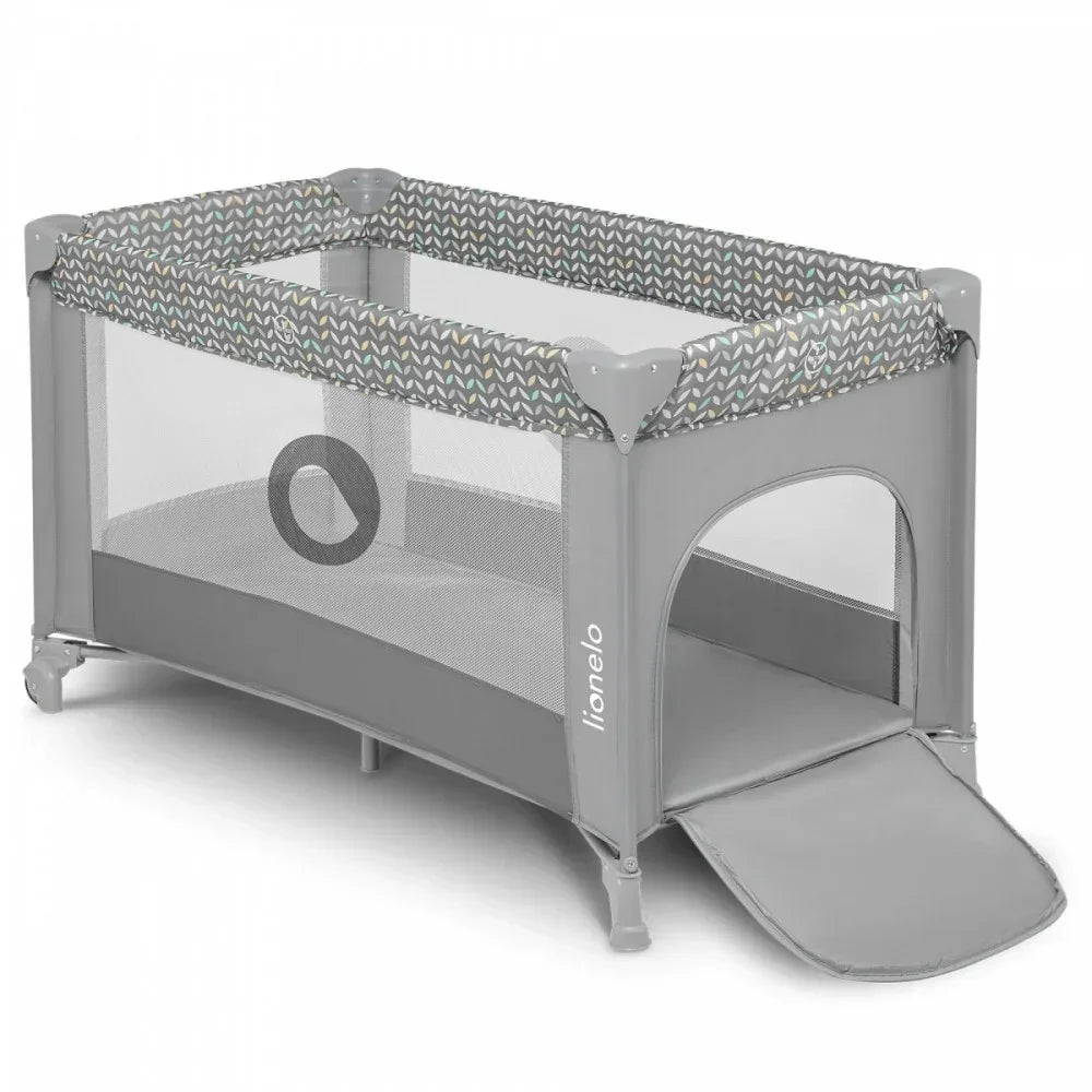 Lionelo Stefi Grey multicolor z materacem w zestawie - zabawki-dla-dziewczynki