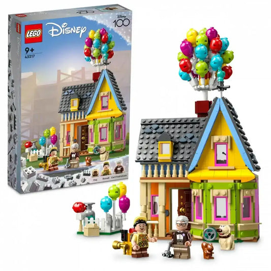 LEGO 43217 Disney Up – dom z balonami do budowania i ekspozycji.