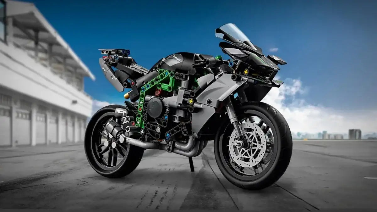 Motocykl LEGO Technic Kawasaki Ninja H2R w pełnej kolorystyce - zabawki-dla-dziewczynki