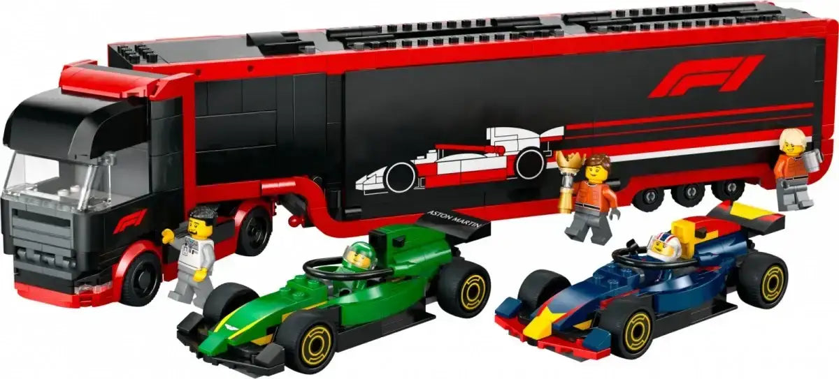 LEGO City F1 60445 – zestaw z ciężarówką transportową