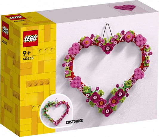 Kreatywna dekoracja LEGO 40638 serce do personalizacji dla dzieci od 9 lat - zabawki-dla-dziewczynki