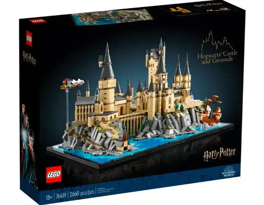 LEGO Harry Potter 76419 Zamek Hogwart i Błonia – szczegółowy model szkoły magii do budowania i ekspozycj