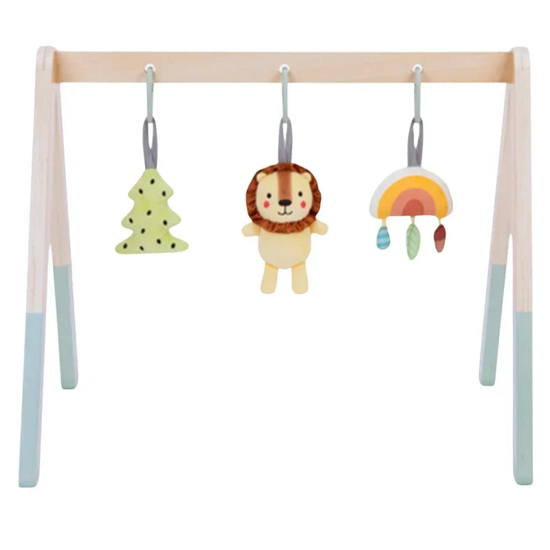 drewniany stojak TOOKY TOY z zawieszkami - zabawki-dla-dziewczynki