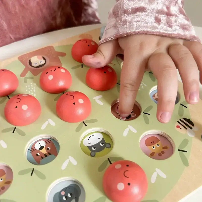 TOOKY TOY Memory Gra Pamięciowa Jabłuszka - zabawki-dla-dziewczynki