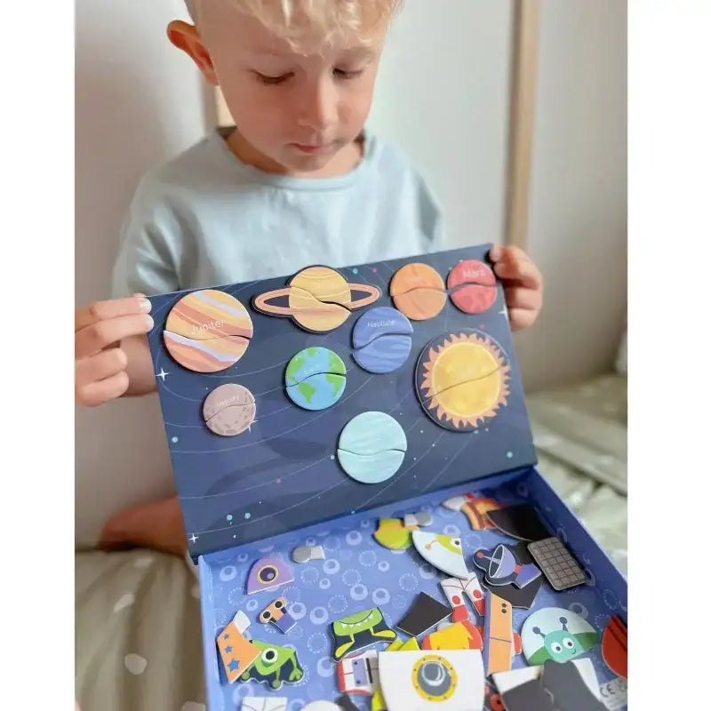 TOOKY TOY kosmos puzzle układanka magnetyczna dla maluchów - zabawki-dla-dziewczynki