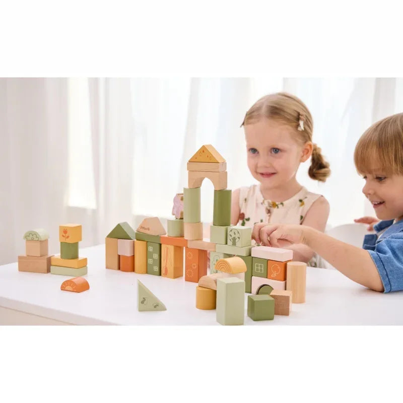Klocki drewniane Montessori rozwój kreatywności dziecka - zabawki-dla-dziewczynki