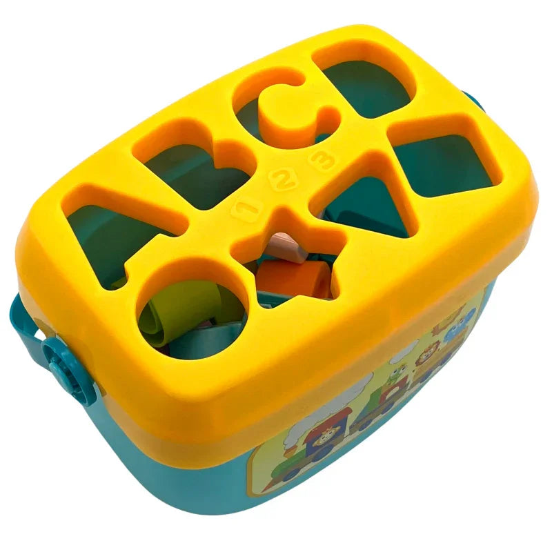 WOOPIE BABY Sorter 2w1 Skrzynka Walizka + Nauka Alfabetu i Kształtów - zabawki-dla-dziewczynki