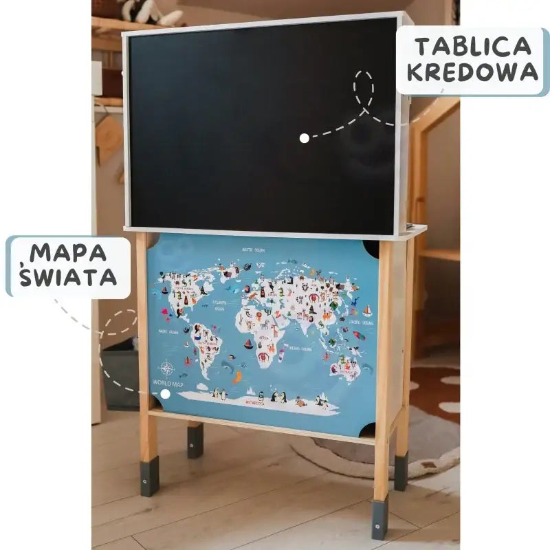 WOOPIE GREEN drewniana kuchnia edukacyjna interaktywna - zabawki-dla-dziewczynki