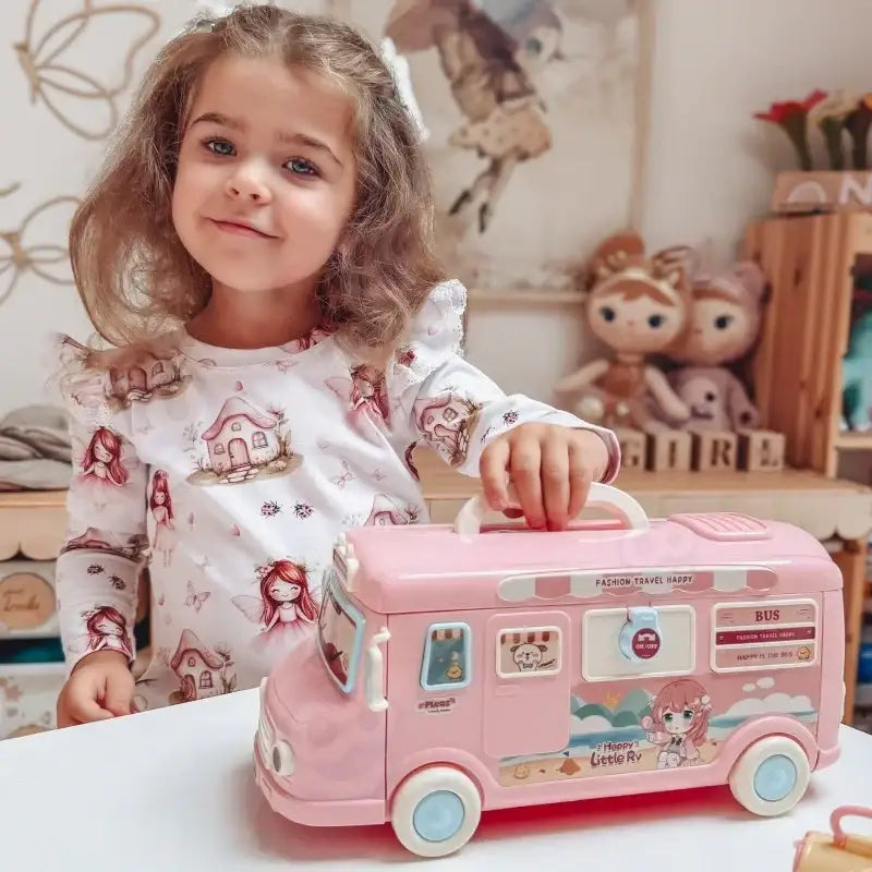 Kamper WOOPIE 2w1 domek dla lalek XXL z akcesoriami - zabawki-dla-dziewczynki