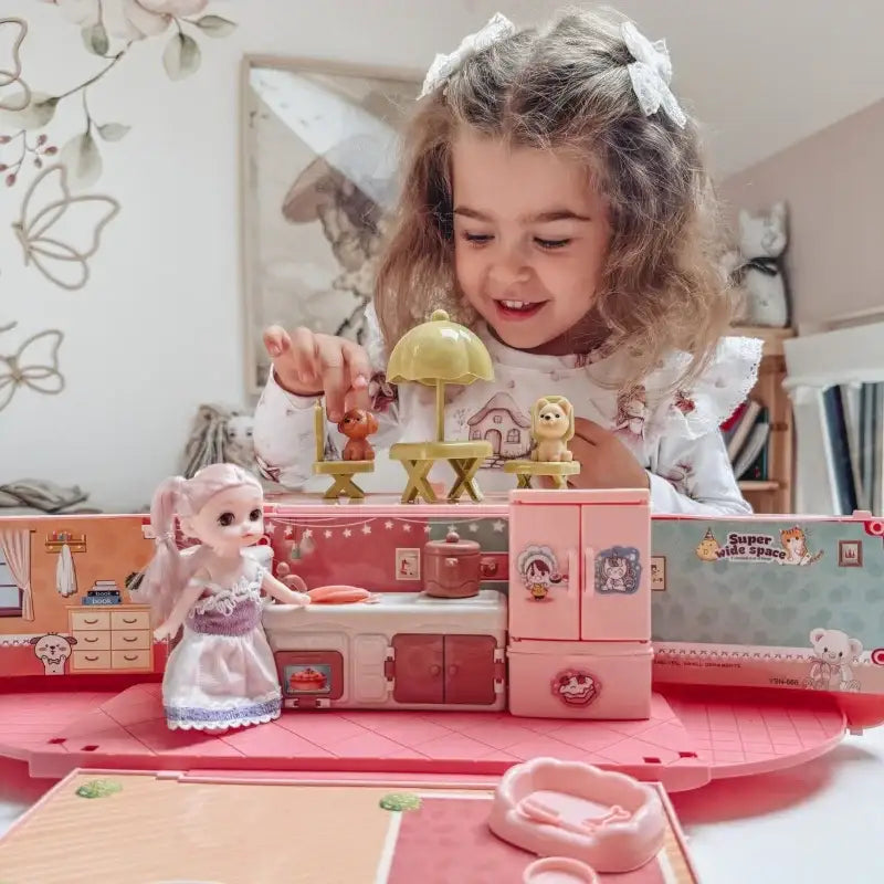 Kamper dla lalek WOOPIE 2w1 duży zestaw - zabawki-dla-dziewczynki