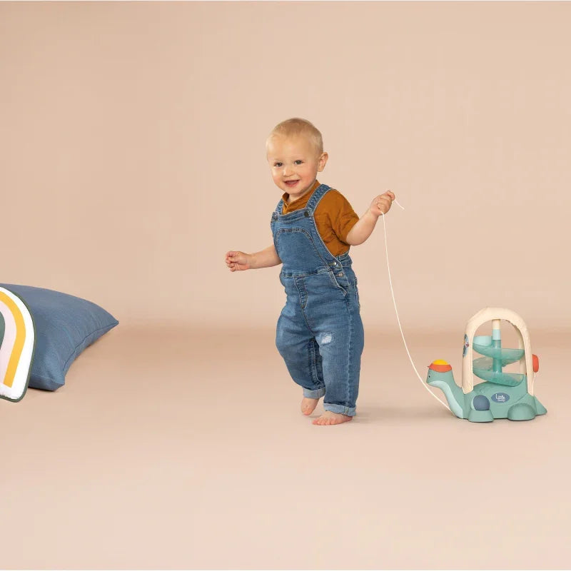 SMOBY LITTLE Żółw do Ciągnięcia ze Zjeżdżalnią dla Piłeczek 12m+ - zabawki-dla-dziewczynki