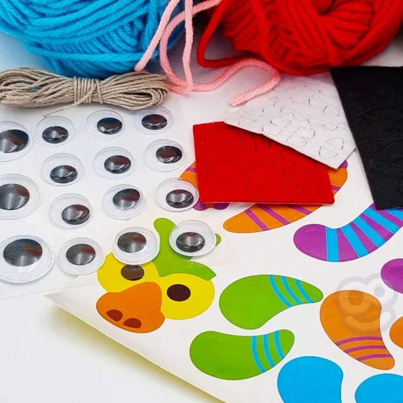 WOOPIE ART&FUN Zestaw Kreatywny Zrób Potworka Monster Pom - zabawki-dla-dziewczynki