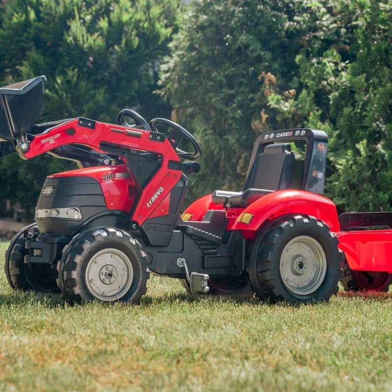 Duży traktor FALK Case z pedałami dla dzieci od 3 lat - zabawki-dla-dziewczynki