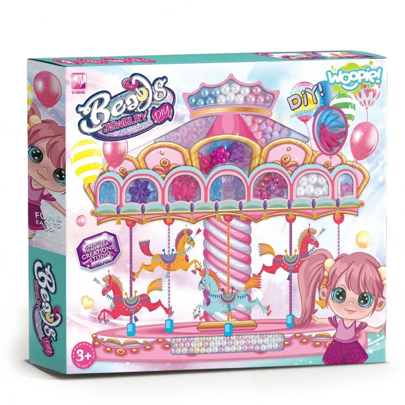 WOOPIE ART&FUN Zestaw do Robienia Biżuterii Bransoletek Wisiorków Pierścionków - zabawki-dla-dziewczynki